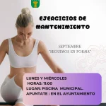 CARTEL LISTA DE GINMNASIA DE MANTENIMIENTO